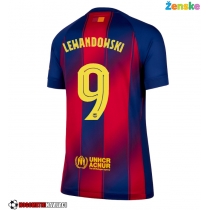 Ženske Nogometnih dresov Barcelona Robert Lewandowski #9 Domači 2025-26 Kratki rokavi